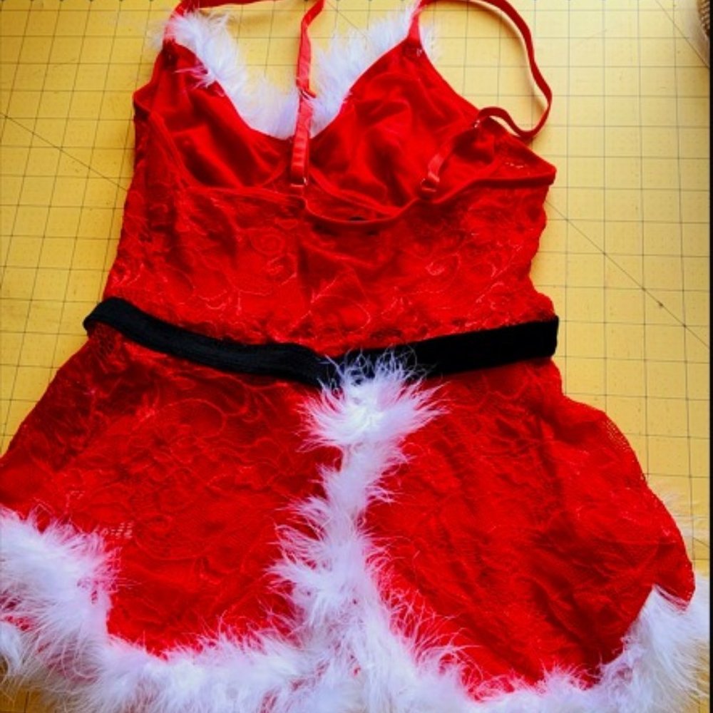 Female Holiday Christmas Teddy suit